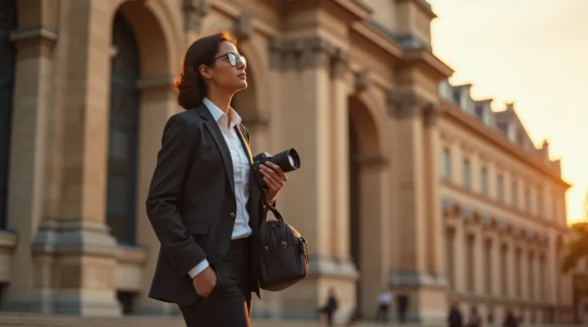 Professionnel alliant voyage d'affaires et découverte culturelle à Paris