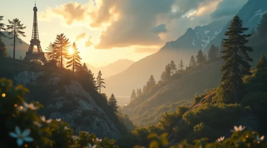 Représentation symbolique de l'évolution du tourisme français vers de nouvelles formes d'attractivité territoriale